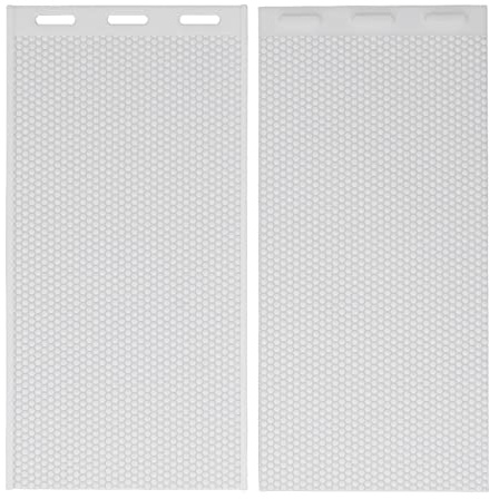Zerodis Beeswax Sheet Mold, 2PCS 5.4mm Honeycomb Sheets Making Mold Silicone Beeswax Foundation Sheet Manual Beeswax Press Embosser DIY Mold Beekeeping Equipment