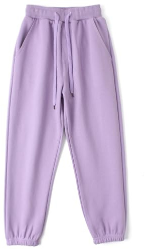 HahaNice Pantalones deportivos para niñas, pantalones deportivos para niños y niñas, pantalones deportivos para niños y niñas, pantalones deportivos para niños de 5 a 12 años, Morado (, 6 años