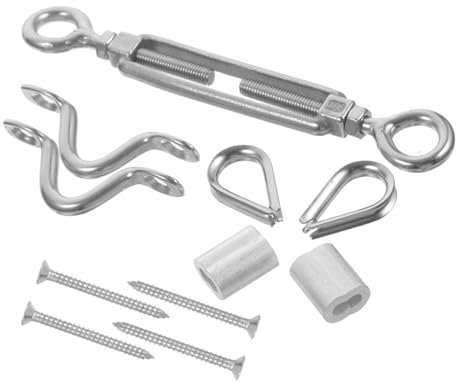 iplusmile Ösen Und Ösenspannschloss Seilspanner Drahtspanner Spanner Seilspannteil Aus Langlebig Korrosionsbeständig Runde Ösen Beiden Seiten Verstellbar Von Hohe Festigkeit Für