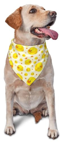 Hundhalsduk, klassisk, söt anka mönster, triangelhaklapp, hundnäsduk, söta hundtillbehör, hundhalsdukar