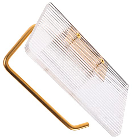 Alipis Porte-Papier Toilette en Aluminium avec Étagère en Acrylique Fixation Murale pour Une Utilisation Facile