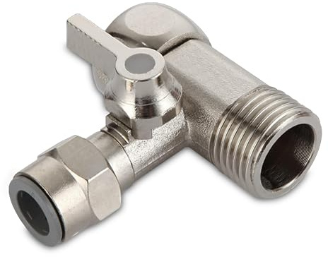 JACAR Wassereinlasshahn für Umkehrosmoseanlagen, 3-Wege-Adapter für 5-stufige Osmoseanlagen, 3/8 x 3/8 x 1/4, kompatibel mit jeder Osmose