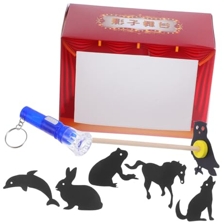 Générique 1 Ensemble De Jeu D'ombre Collection De Marionnettes D'ombres Marionnette D'ombre Portable Théâtre D'ombres Chinois Figures De Marionnettes D'ombre D'ombre Rouge Papier