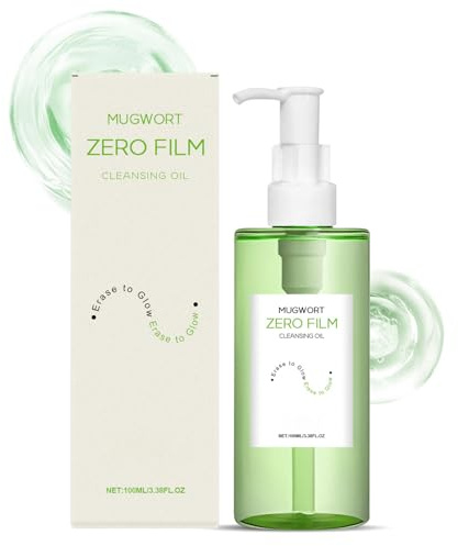 Beifuß Zero Film Cleansing Oil, 100ml Korean Mugwort Reinigungsöl Gesicht, Tiefenreinigendes Cleansing Oil zur Daily Makeup Entfernung, Oil Cleanser verstopft nicht die Poren, Feuchtigkeitsspendend