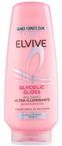 L'oreal Paris Elvive Glycolic Gloss Ultra-Aufhellende Spülung mit Glykolsäure, 300 ml, für stumpfes und stumpfes Haar (1)