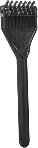 Mars Coat King Dematting Undercoat Grooming Rake Stripper Tool for Dogs and Cats, Stainless Steel with Plastic Handle, Made in Germany, 7-Blade Coarse