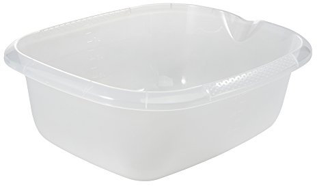 keeeper Universal-Schüssel mit Ausguss, Eckig, 9 l, 38 x 32 cm, Björk, Transparent