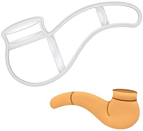 BAKERLOGY Smoke Pipe Cookie Cutter - Detailed Biscuit Cutter Design for Baking and Crafts, Ideal on Fondant, Dough, Clay