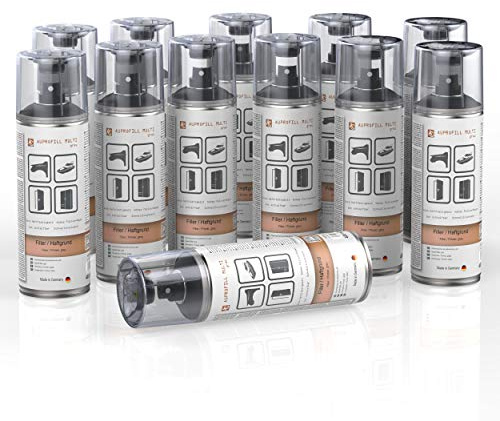 AUPROTEC Haftgrund Füller AUPROFILL MULTI Filler Grundierung für Autolack Primer Spray grau 12x 400ml