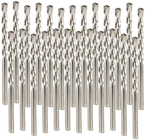 AGT Spiralbohrer-Sets: 5er-Set Beton-Bohrer-Set für Schlag- und Drehbohrer, 6 mm, je 5 Stück (Betonohrersatz, Bohrfutter, Bohrmaschinen)