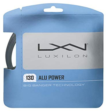 Luxilon Tennissaiten ALU Power 130, silberfarben
