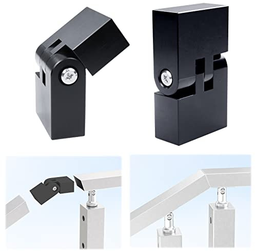 Muzata HT10 HL10 HT14 Flat Handrail Accessories - 2Pack Vertical Pivot Connector High Strength POM Handrail Fittings, HA23 BNP