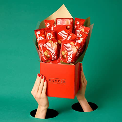 Malteaser - Cesto per bouquet di cioccolato, colore: Rosso/Regolare