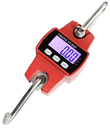 LENJKYYO Elektronische Hängewaage Industriewaage LCD-Display Crane Maßstab Waage 300KG mit Haken für Reisen Koffer Fischerei Lastenwaage Kranwaage Tragbare digitale
