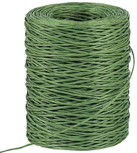 12 Gauge 2mm Floral Wire, 200M Bendable Vine Florist Wire for Floral Bouquets Wrapping, Wreath Making, Floristry Arrangement and Crafts (Green)