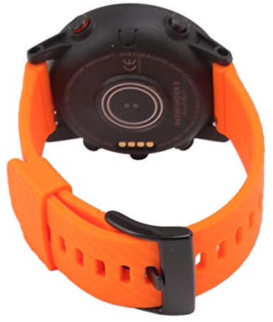 AMONIDA Orologio Intelligente Impermeabile, Orologio per Computer Subacqueo con Ricarica USB Monitoraggio della Frequenza Cardiaca Traccia Il Nostro Percorso per l'alpinismo (Arancia)