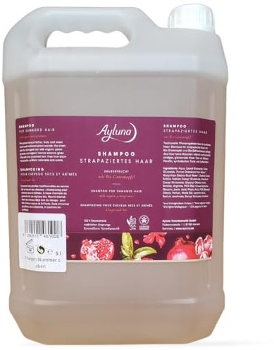 Ayluna Naturkosmetik Shampoo Strapaziertes Haar Zauberfrucht mit Bio-Granatapfel im 5l Kanister