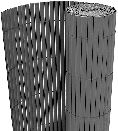 Home Hardware Businese Doppelseitiger Gartenzaun PVC 90x300cm Grau