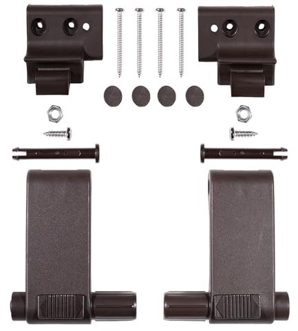 cantondz Ersatzteil für Griffhebel & Konsolen-Set Kompatibel mit Braas Atelier-Fenster BA/DA 1992-(Braun) Griffhebel-set und Konsolen-Set