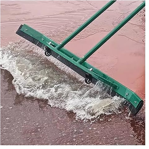 Tergivetro per rimozione Acqua dal Pavimento Scopa racla per Interni Esterni, asciugatore Professionale Leggero per campi da Tennis Navetta Antipioggia, Spazzatrice Antipioggia a p