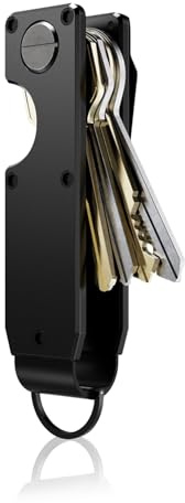 Leseogye Key Organiser, Portable Metal Key Organiser Keyring, Minimalist Smart Key Holder for 2-6 Keys