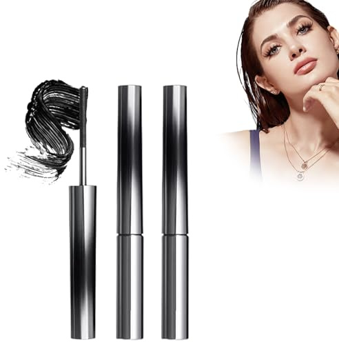 Facelove Iron Eye Mascara, Faccelove Ironeye Lash Growth Mascara, 3D Curling Eyelash Iron, Long Lasting, Smudge-Proof (Black2)