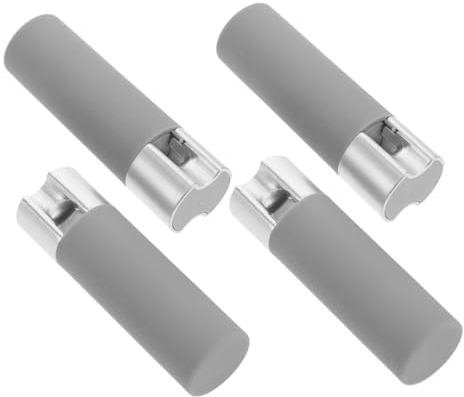 BIUDECO Manija para Persiana Enrollable De 4 Piezas Peso para Cordón, Accesorio De Repuesto Gris, Cuerpo Esmerilado, Protección contra Viento, para Persianas Verticales y Cortinas