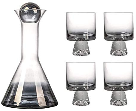 Set di decanter in vetro di cristallo senza piombo Decanter rapido regalo di lusso per vino fumato design in vetro scintillante 24 ore garanzia di soddisfazione 24 ore