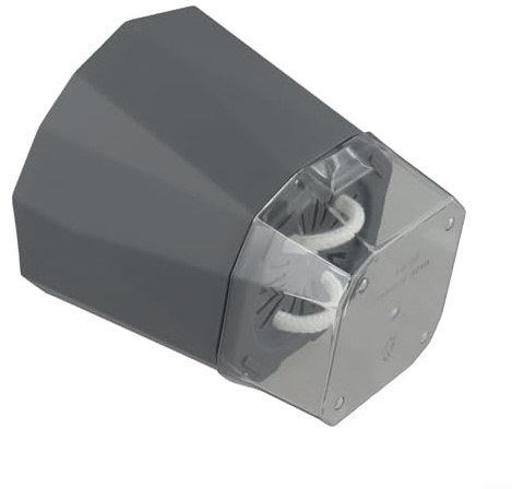 Vaso in plastica trasparente per piantare interni moderni senza la necessità di terreno