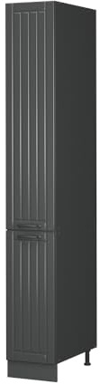 Vicco Küchenunterschrank Fame-Line, Dunkelgrau, 30 cm | MDF-Front · Metall-Vollauszüge · Höhenverstellbare Füße · Metallgriffe · ✓ Frei kombinierbar