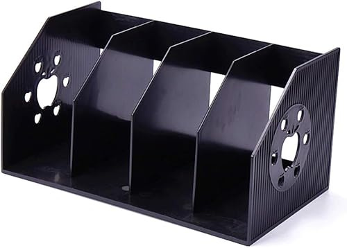 Fyra rutnätsbokstöd Studenter Multifunktionellt bokställ Filställ Lagring Ordna tidningsställ Kontorspapper(Black)