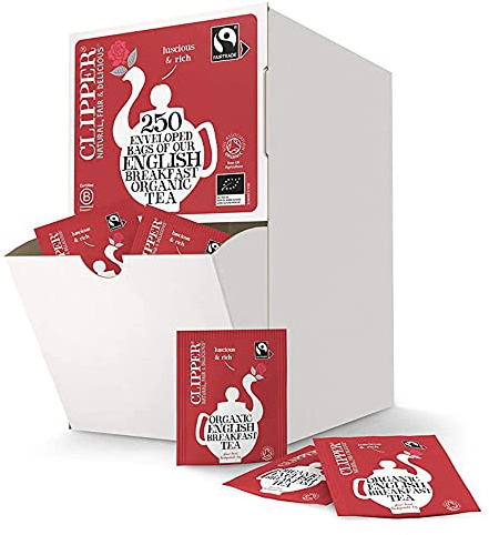 Clipper Fairtrade Organic English Breakfast Teabags (250 One Cup Tea Bags)