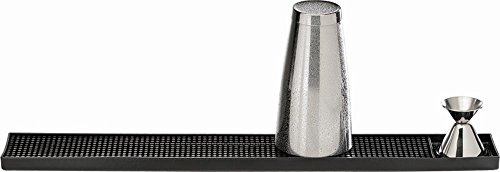 APS Tapis de Bar 60 x 8 cm, H: 1,7 cm Plastique MS, Noir