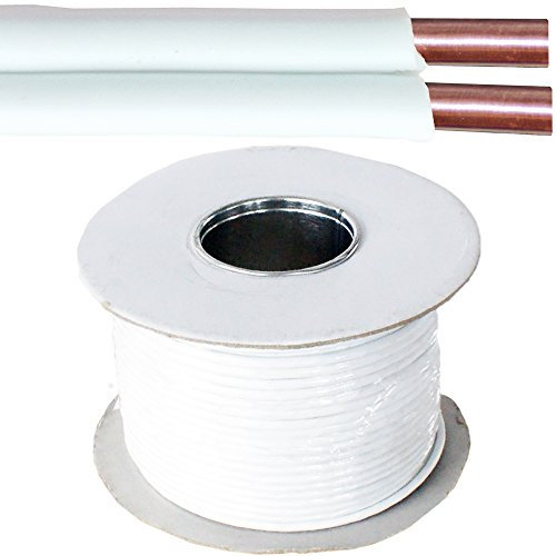 100 m Fil Bell/Câble haut-parleur – 2 Core 0,2 mm² 1 Amp CCA – Porte HiFi Audio Bobine