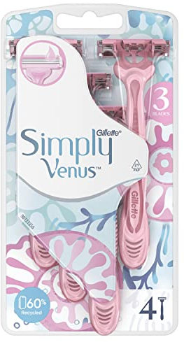 Venus - Simply3 Disposable Razors for Women - 4 Pieces