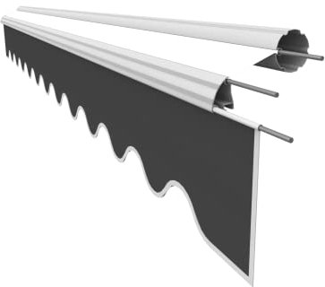 VANA Markisenvolant für 4 m Markisen mit dem Markisentuch der Farbe SPD016 Maß 3,82 x 0,23 Meter.