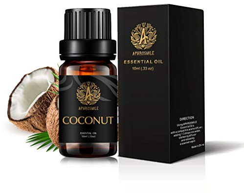 Kokosöl für Diffusor, therapeutisches Kokosöl, 100 % reine Aromatherapie, ätherisches Öl, Kokosnuss, Duft 0,33 Unzen - 10 ml
