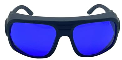 Q-BAIHE Gafas de seguridad láser de densidad óptica OD 4+ de 585 nm y 595 nm, protección láser amarilla, 36#