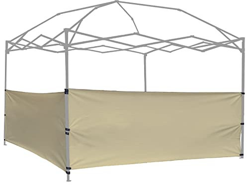 Lot de 2 Demi-Panneaux latéraux pour auvent escamotable, tonnelle, abri de Tente, abri de 3 x 3 m, 3 x 4,6 m, 3 x 6 m, 2 Demi-Murs Beiges Uniquement