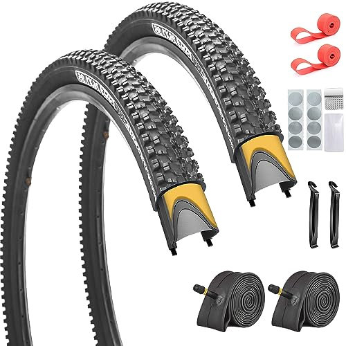 SIMEIQI Mountainbike-Reifen, 26 x 1,95 cm, pannensicher, 26 x 1,95, schwarz