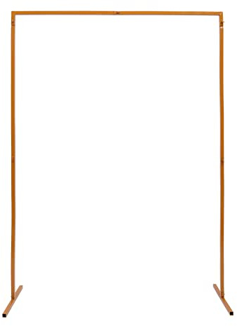 Donened - 2 m x 1,5 m di arco per matrimonio, in metallo, per compleanni, matrimoni, lauree, ecc. (giallo)