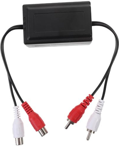 Homoyoyo Auto-Audio-erdschleifen-rauschisolator Verstärker-rauschfilter Car-Audio-zubehör Brummen-eliminierend Rauschen-reduzierend Für Heim-stereoanlagen Car-Audio-systeme Isolator Für AUD