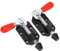 2Pcs 20mm Adjustable Push Pull Toggle Clamp, Resistant Cast Iron Material, Stable Clamping, Plastic Sleeve Handle, Fast Operation, for Woodworking, Projects
