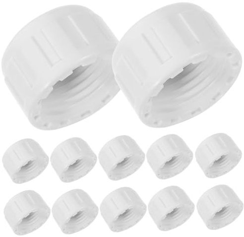 CIYODO 25 Pezzi Tappo per Tubo in Pvc, Raccordo a Filetto Femmina 1/2, Bianco, per Chiudere Estremità di Tubi e Impianti di Raccolta Acqua Piovana