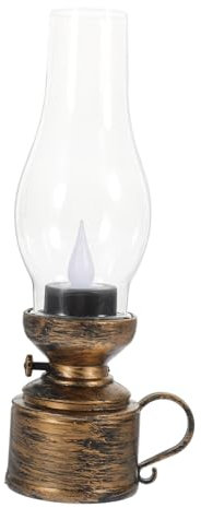 Garneck Kerosinlampe Aus Verdicktem Elektronische Petroleumlampe Für Innenbereich Hitzebeständig Einfach Zu Reinigen Dekoration Für Tisch Kamin Schlafzimmer