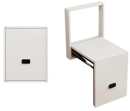 Faltbarer Wandhocker - Ultra -dünner Klappstuhl - geeignet für Kamine, Balkone, Kleiderschränke, Badezimmer,B