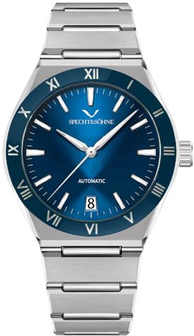 TACTO Specht & Söhne Lusso 38MM Orologio Meccanico Automatico Da Uomo Giappone NH35 Movt In Acciaio Inox Orologi Sportivi 100 Impermeabile, Colore: 6