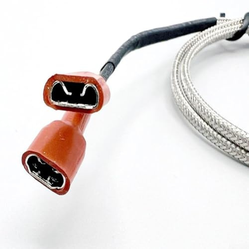 ReachMall BBQ Meat Thermometer Probe, PT1000 High Heat Resistant Stainless Steel 500Mm Wire Probe, Wood Chip Pellet Grill Resistance Probe