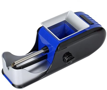 VDLLQYN, Máquina for Liar Cigarrillos Completamente automática, máquina eléctrica portátil for llenar Cigarrillos, Adecuada for Tubos de 8,0 mm de tamaño ，Enrollador eléctrico de Cigarrillos(Blue)