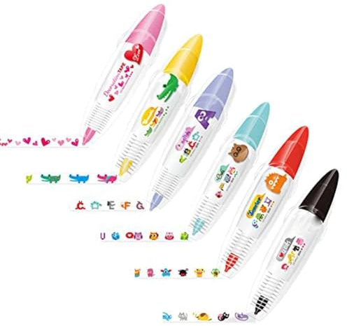 Pqahffowr 6 Pezzi Decorazione in Pizzo Fai da te Penna Kawaii Animali Mascheratura Decorativa Cuore Coccodrillo Lettere Gufo Pelliccia Gatto Nero